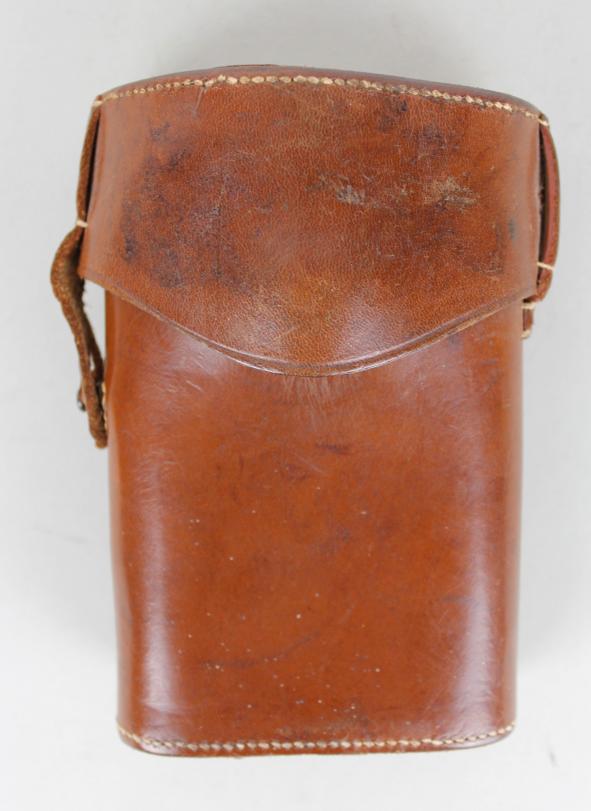 WW1 British Officers Brown Leather Orilux Torch Case