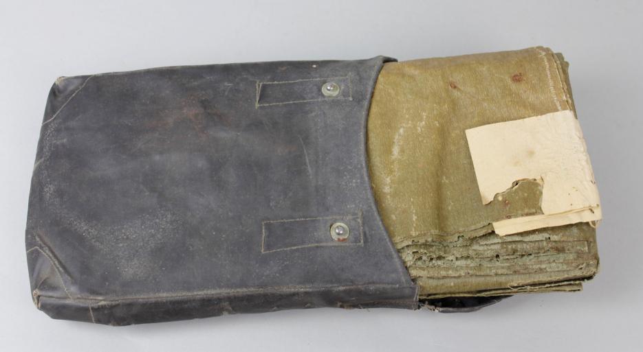 WW2 German Gas Cape & Rubberised Gas Cape Bag