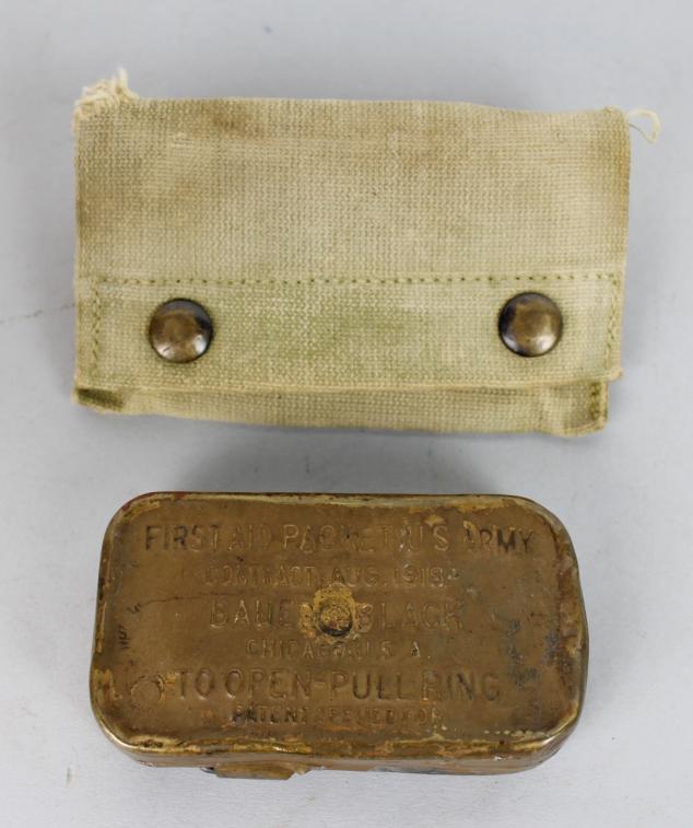 CS Militaria WW1 US First Aid Pouch & Medical Pack 1918