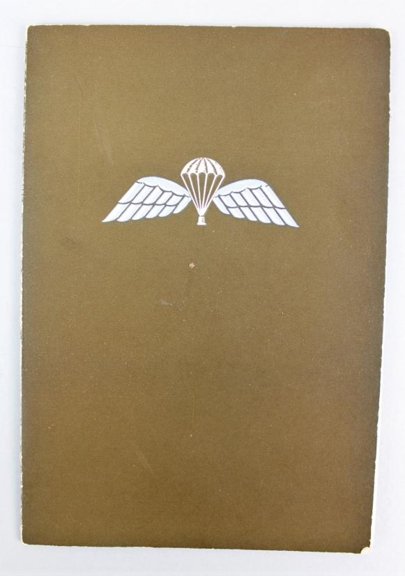 WW2 British Parachute Regiment Officers Greetings Card
