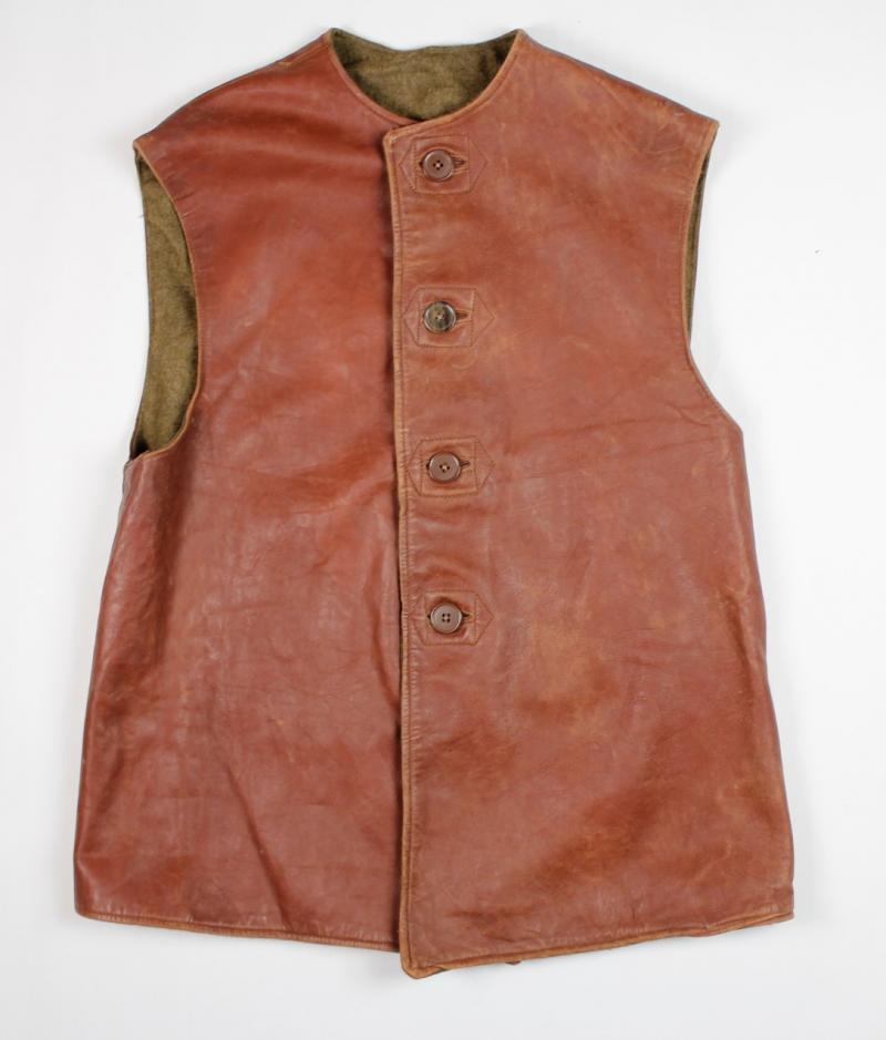 CS Militaria WW2 British Cold Weather Leather Jerkin 1944