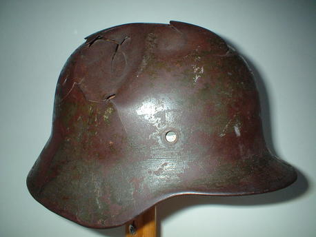 CS Militaria | M35 Army Single Decal Battle Damaged Helmet