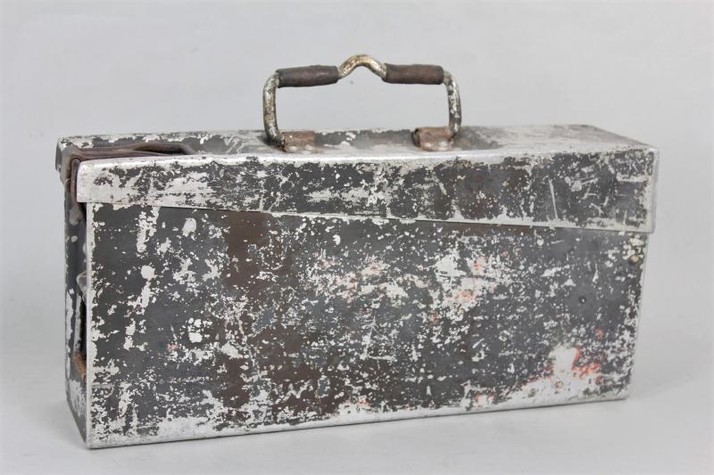 WW2 German Ammunition Tin In Aluminium 1939