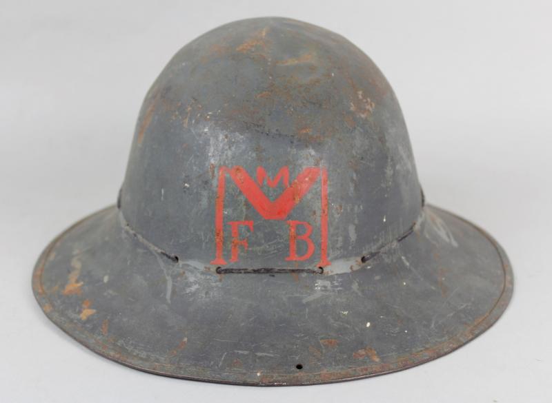 WW2 British 'Morris Motors Fire Brigade' Helmet 1941