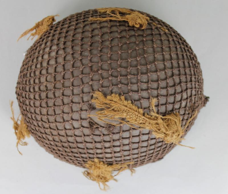 WW2 British Camouflage Netted MK.1 Paratrooper Helmet 1943
