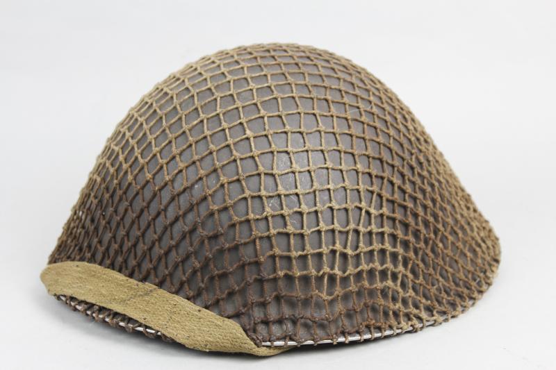 WW2 British MkIII 'Turtle Helmet' With Camouflage Net 1944