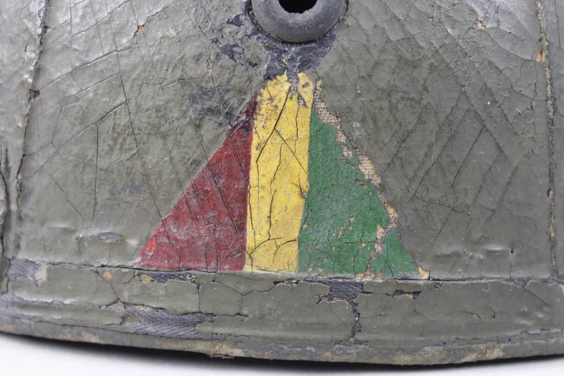 WW2 British Armoured Crews Helmet , 5th Inniskillen Dragoon Guards Helmet