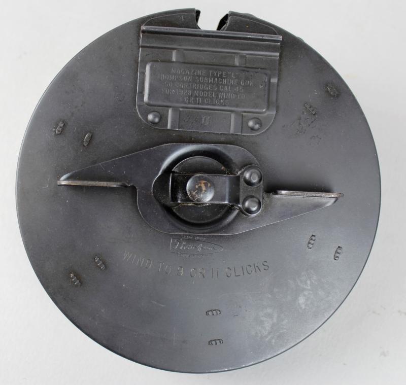 CS Militaria WW2 US M1928 Thompson Drum Magazine