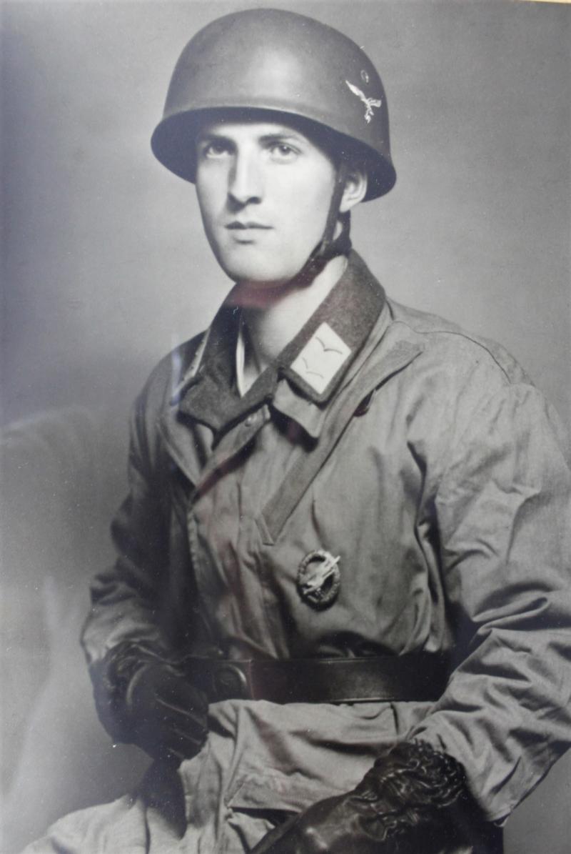 WW2 German Fallschirmjager Framed Studio Photograph