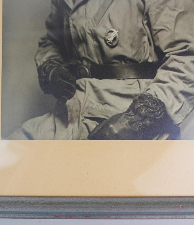 WW2 German Fallschirmjager Framed Studio Photograph