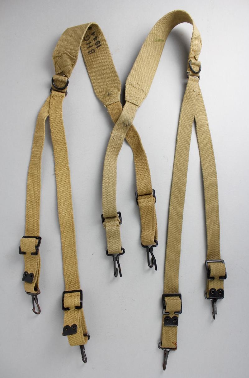 CS Militaria WW2 US British Made Suspenders