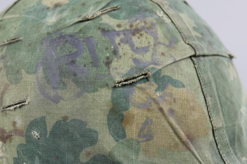 US Vietnam War Helmet With Soldier Graffiti