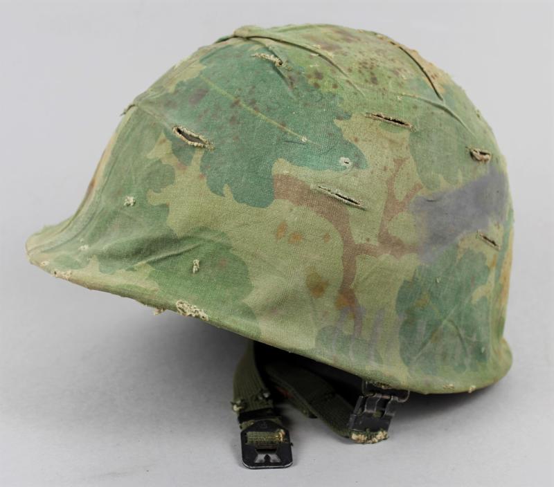 US Vietnam War Helmet With Soldier Graffiti