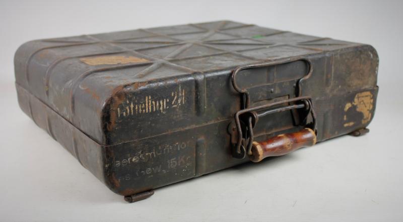 WW2 German Luftwaffe Blue Stick Grenade Carrying Case