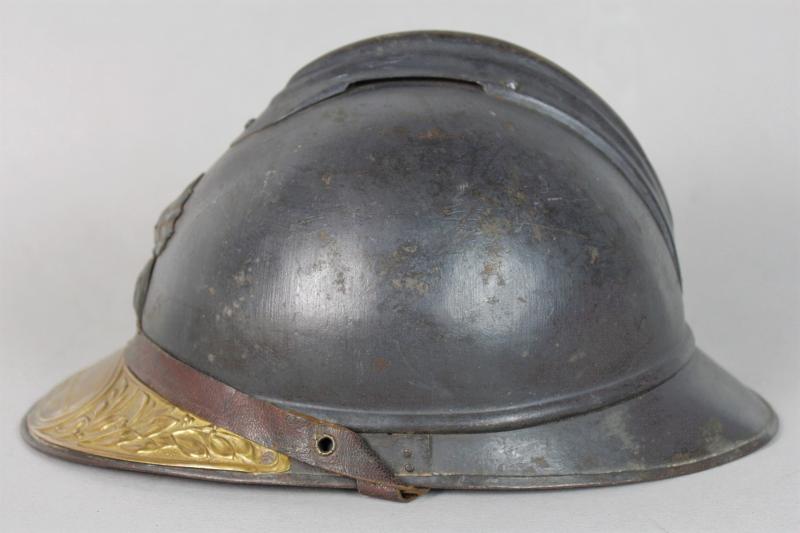 Verdun Interest - WW1 French Named Infantry Souvenir Plaque Adrian Helmet 86th Inf.Regt Wounded At Saint Quentin