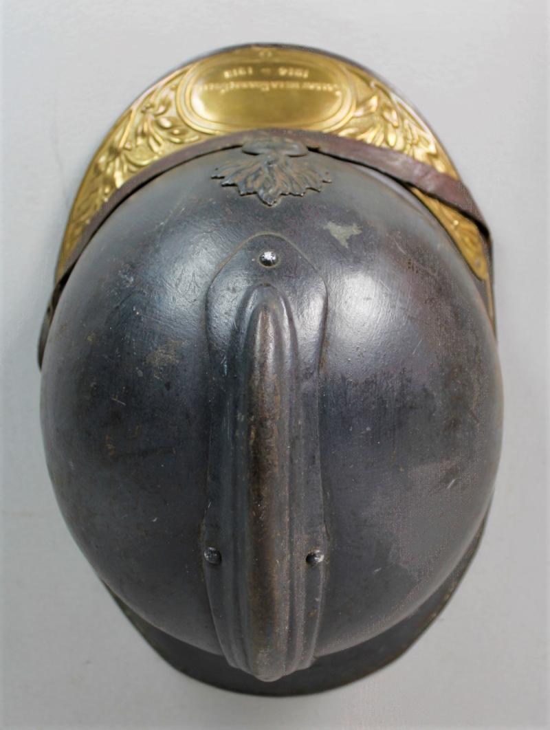 Verdun Interest - WW1 French Named Infantry Souvenir Plaque Adrian Helmet 86th Inf.Regt Wounded At Saint Quentin