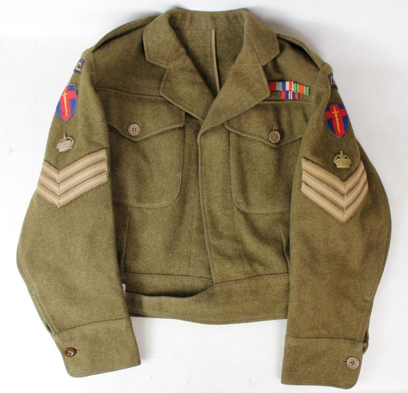 WW2 British RASC 21st Army Group Battledress Blouse 1943