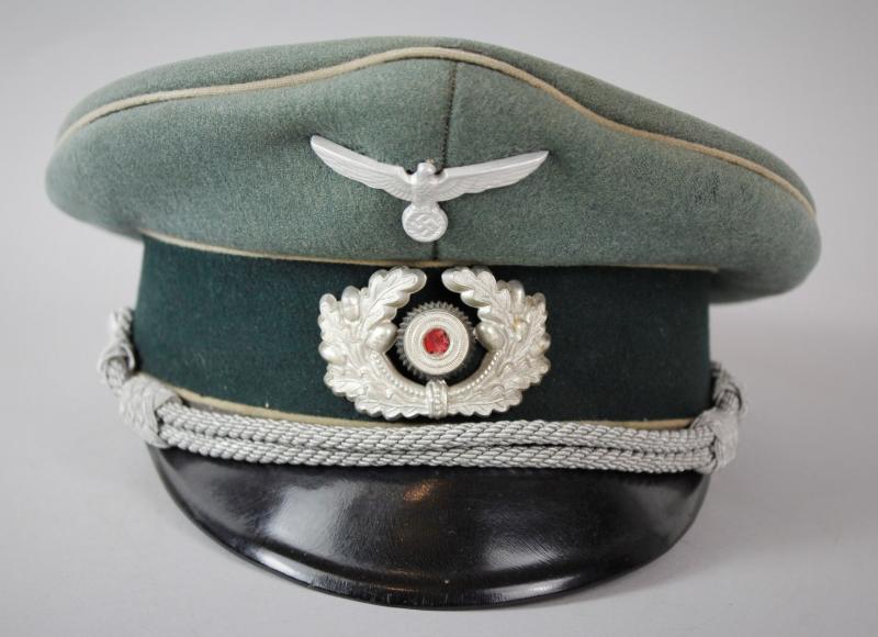WW2 German Infantry Officers Peaked Cap By 'Pekuro' ( Peter Kupper )