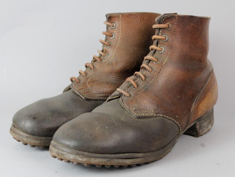 CS Militaria WW2 German M37 Ankle Boots