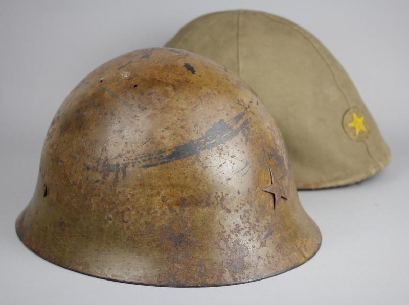 WW2 Japanese Infantry Combat Helmet & Cover