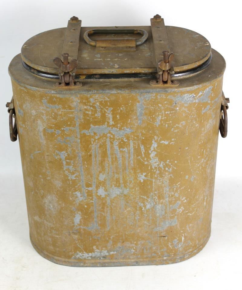 CS Militaria | WW2 German Hot Rations/Soup Carrier In Tan Camouflage 1942