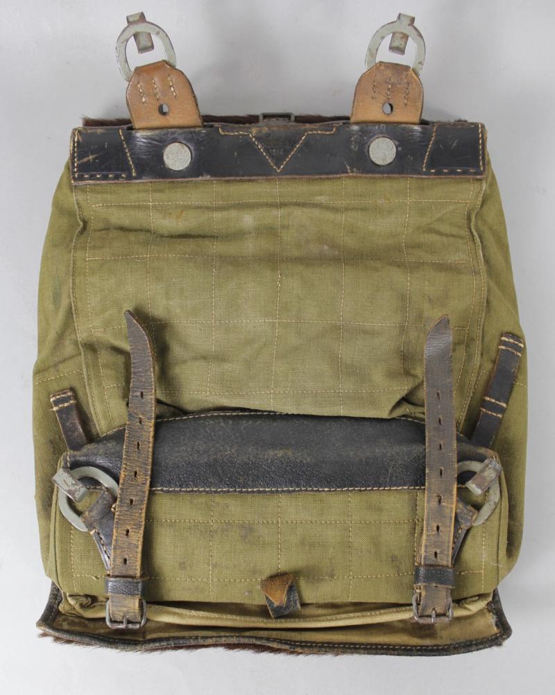 CS Militaria | WW2 German Tornister Pack 1942 With Soldiers Name & Unit