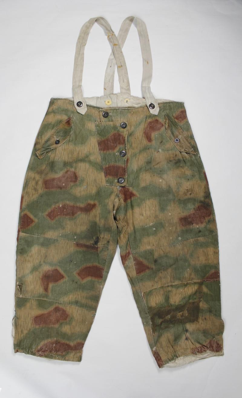 WW2 German Tan & Water Camouflage Padded Winter Trousers