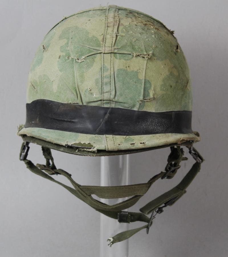 American Vietnam Combat Helmet With Graffiti Art