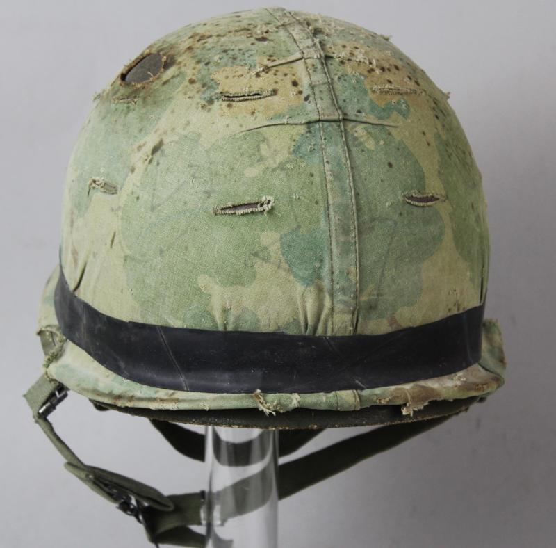American Vietnam Combat Helmet With Graffiti Art