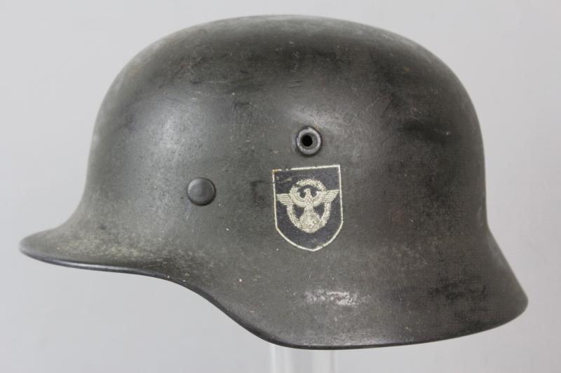 CS Militaria WW2 German Double Decal Police Helmet