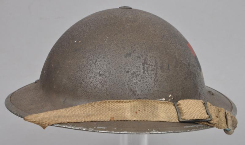 WW2 British Helmet With Royal Artillery GHQ Insignia