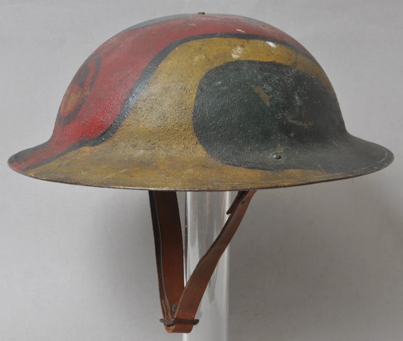 WW1 US '35th Infantry Division' M17 Camouflage Helmet