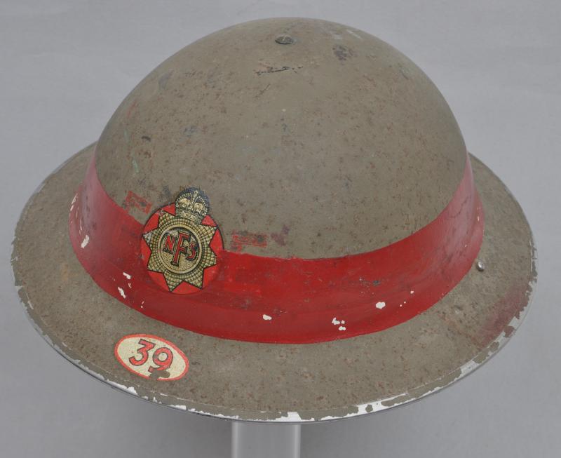 WW2 British Senior Rank ( Company Officer ) NFS Helmet Area 39 - Swindon