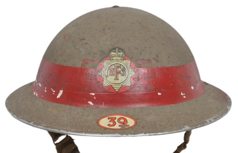 WW2 British Senior Rank ( Company Officer ) NFS Helmet Area 39 - Swindon