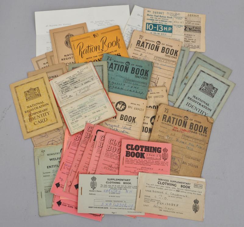 British Home Front Ephemera Grouping - Immediate Postwar Period