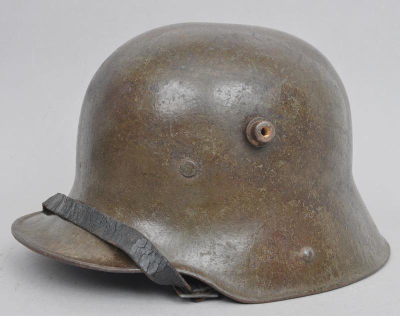 WW1 German M16 Casualty Helmet - From The Marne Area 1918