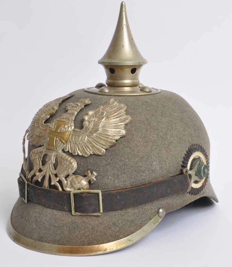 WW1 German Pioneer Reserve Felt Ersatz Pickelhaube of Prussia