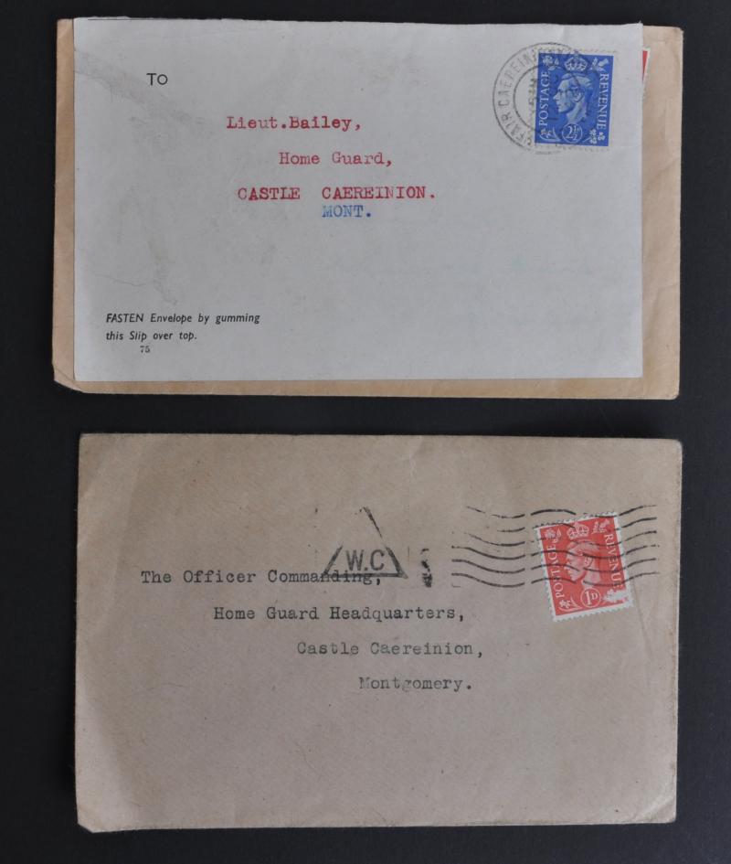 WW2 Welsh Montgomery Home Guard Envelopes