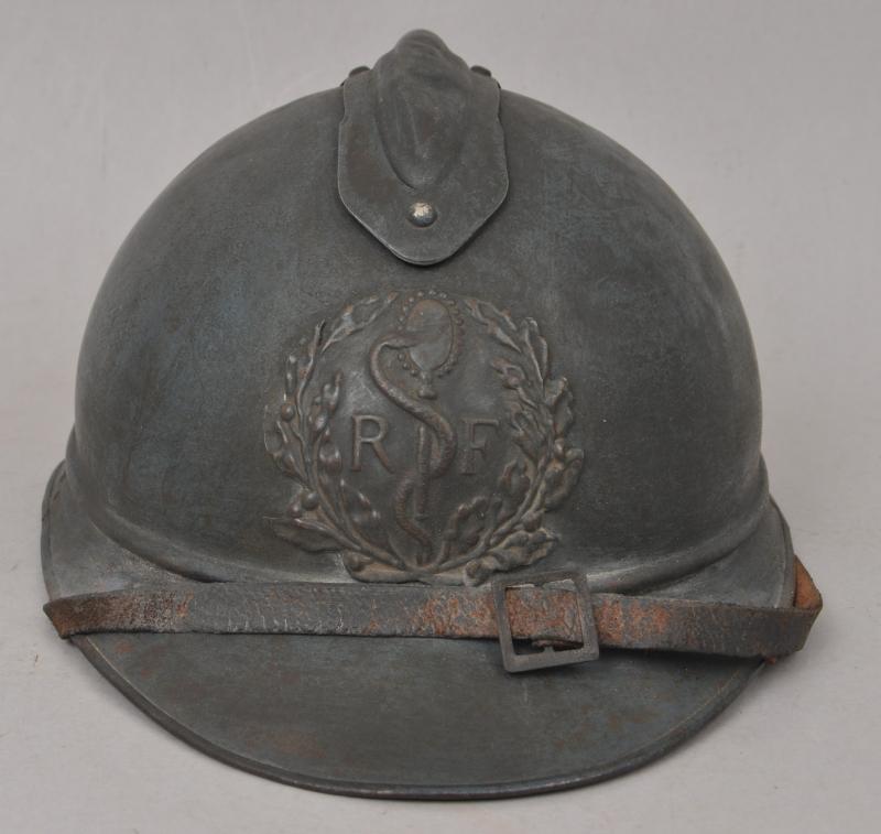 WW1 French M15 Medical Troops Adrian Helmet