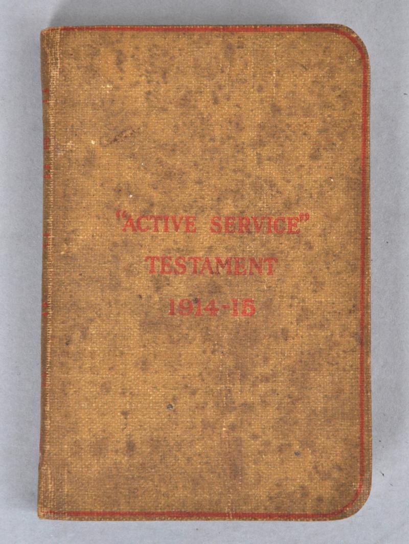 WW1 British Active Service Bible 1915