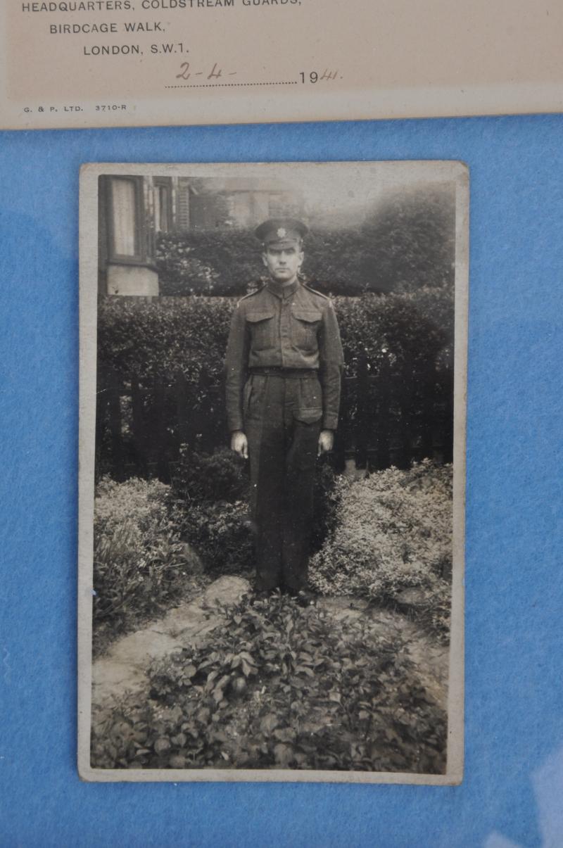 CS Militaria | WW2 British Coldstream Guards KIA Souvenir Frame