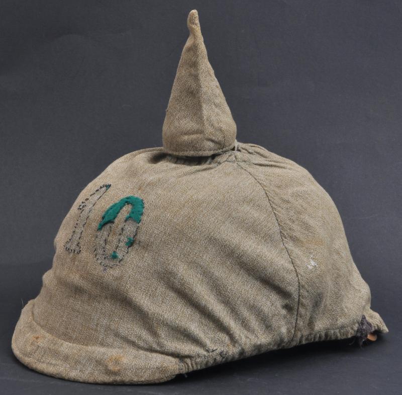 WW1 German 10th Inf. Regt Private Purchase Pickelhaube Cover