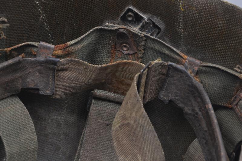 Untouched & Always Been Together Vietnam War USMC Helmet With Graffiti On Cover - Tet Offensive Period
