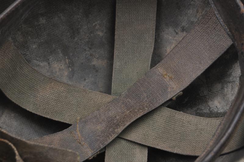 Untouched & Always Been Together Vietnam War USMC Helmet With Graffiti On Cover - Tet Offensive Period