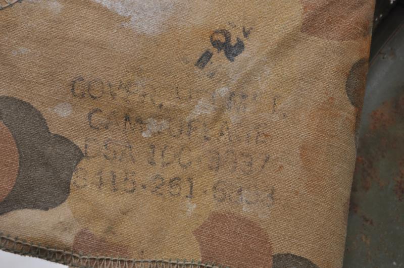 Untouched & Always Been Together Vietnam War USMC Helmet With Graffiti On Cover - Tet Offensive Period