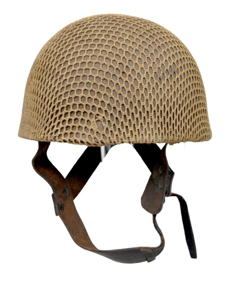 WW2 British Camouflage Netted MK.1 Paratrooper Helmet 1943