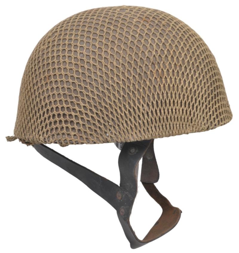 WW2 British Camouflage Netted MK.1 Paratrooper Helmet 1943