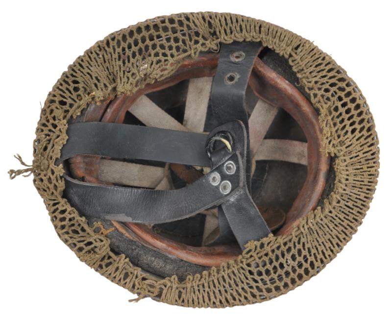 WW2 British Camouflage Netted MK.1 Paratrooper Helmet 1943