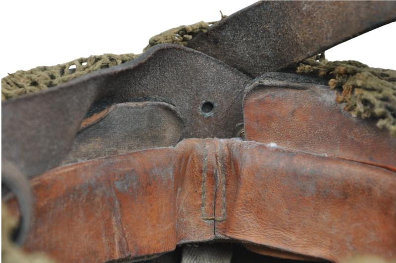 WW2 British Camouflage Netted MK.1 Paratrooper Helmet 1943