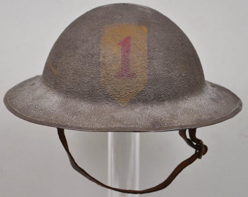 WW1 US 1st Division Brodie Helmet